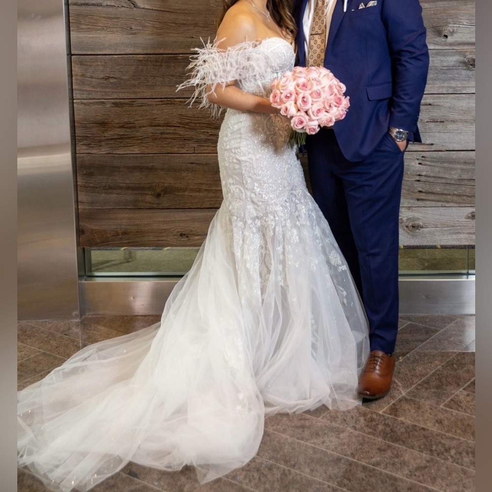 Andrea & Leo Couture Wedding Dress - Size 10